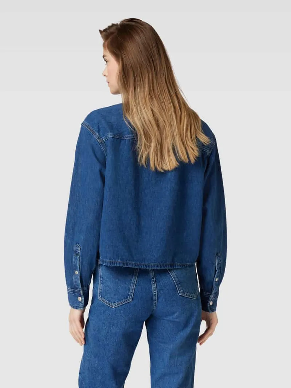 Calvin Klein Jeans Jeansbluse mit Brusttaschen in Jeansblau