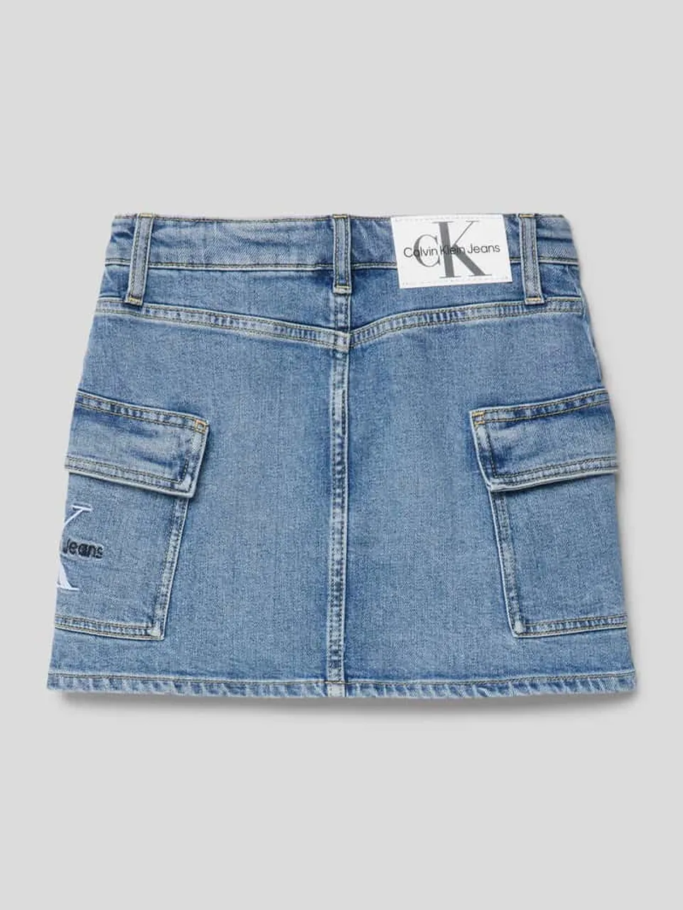 Calvin Klein Jeans Jeansrock mit Label-Stitching Modell 'AUTHENTIC' in Blau