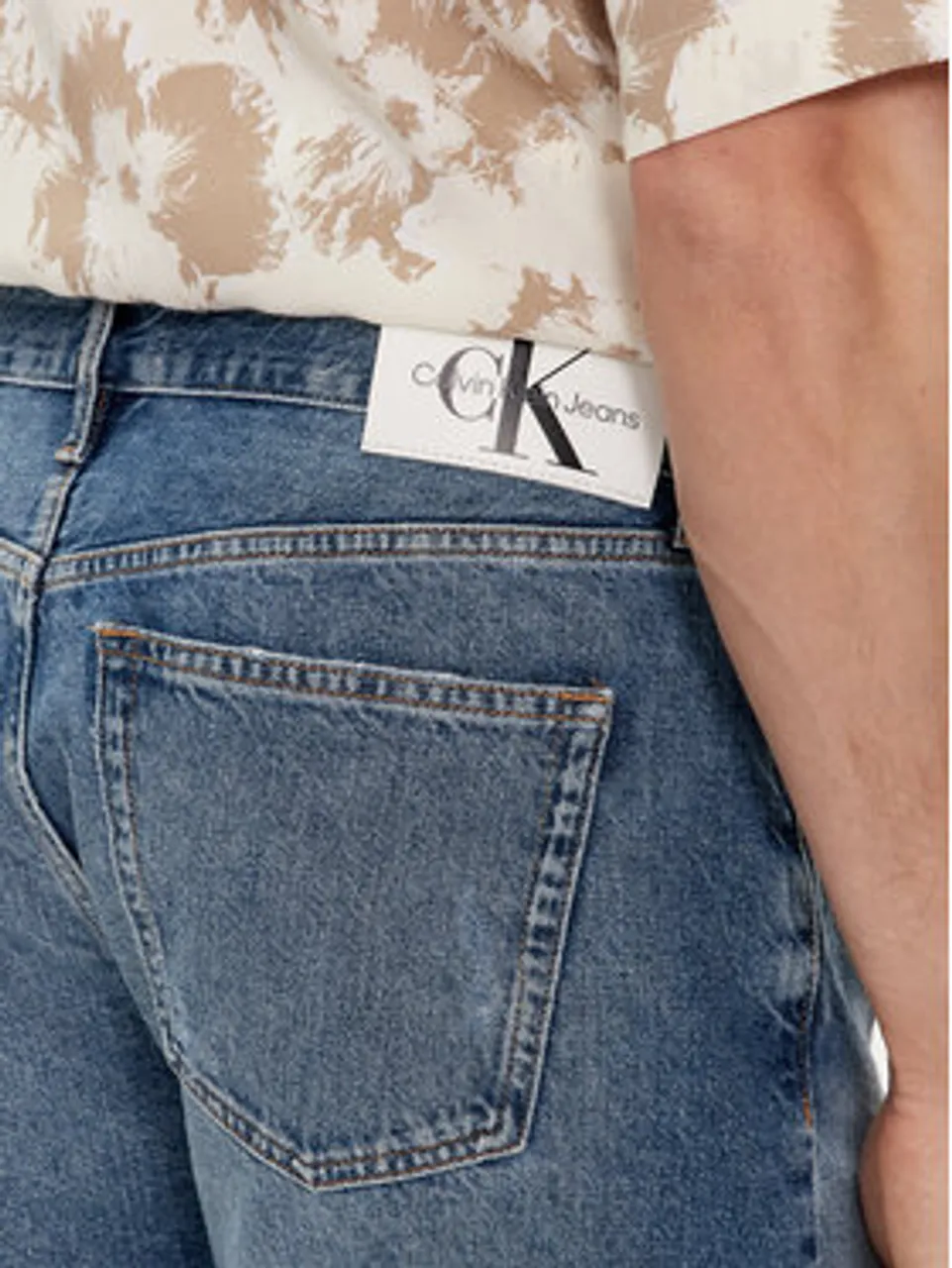 Calvin Klein Jeans Jeansshorts J30J324878 Blau Regular Fit