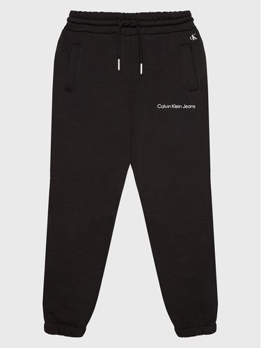 Calvin Klein Jeans Jogginghose Logo IG0IG01509 Schwarz Relaxed Fit