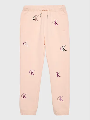 Calvin Klein Jeans Jogginghose Monogram IG0IG01906 Rosa Regular Fit
