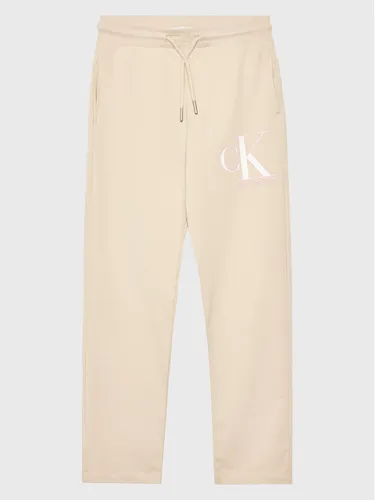 Calvin Klein Jeans Jogginghose Monogram IG0IG01985 Beige Regular Fit