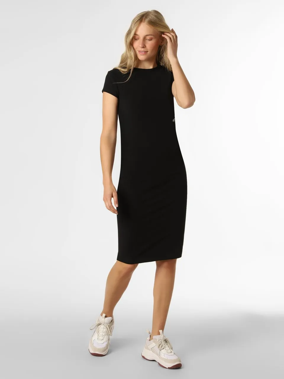 Calvin Klein Jeans Kleid Damen Jersey Rückenausschnitt schwarz  554620-0001-09900 - Preise vergleichen