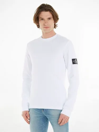 Calvin Klein Jeans Langarmshirt BADGE WAFFLE LS TEE mit Logopatch