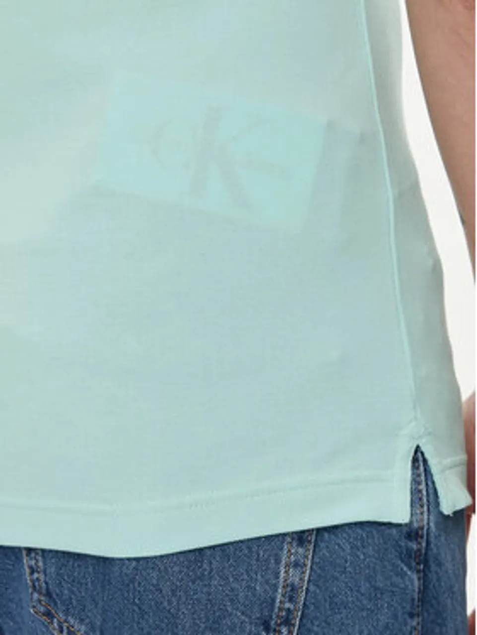 Calvin Klein Jeans Polohemd Embro Badge J30J325269 Blau Slim Fit