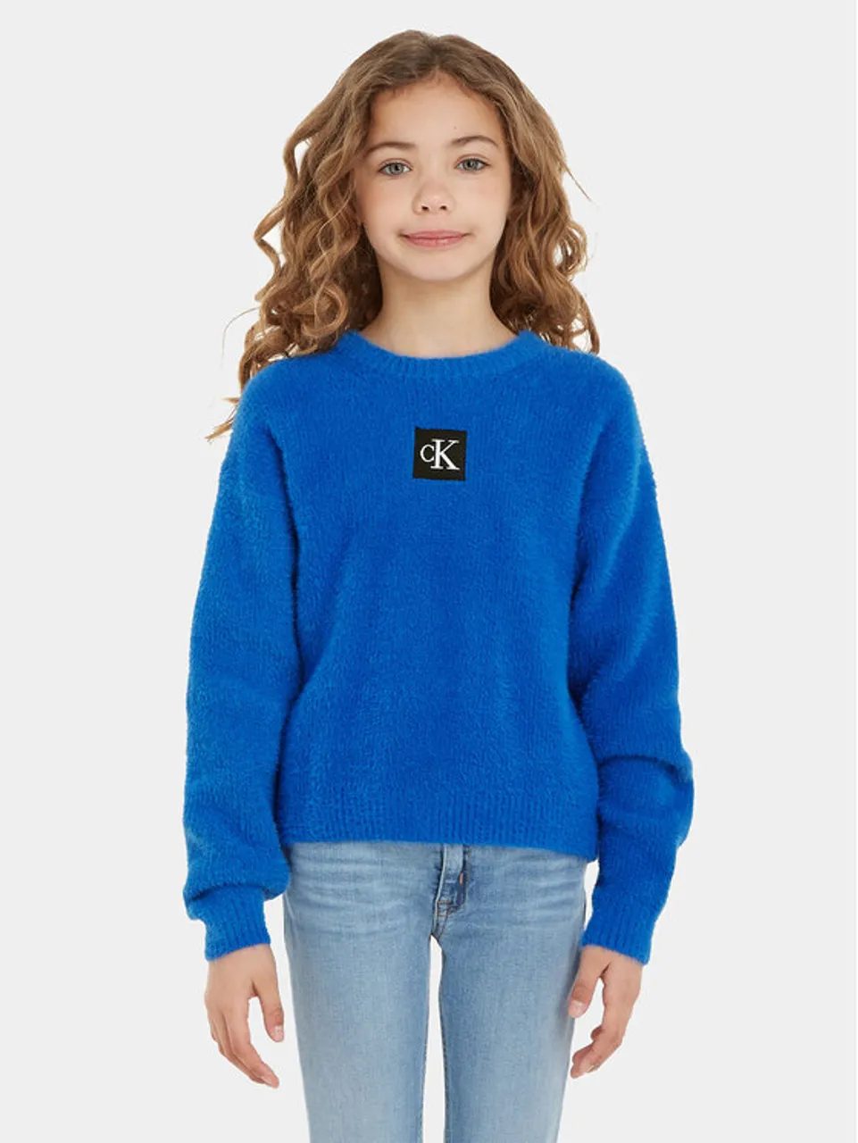 Calvin Klein Jeans Pullover Monogram IG0IG02217 Blau Regular Fit