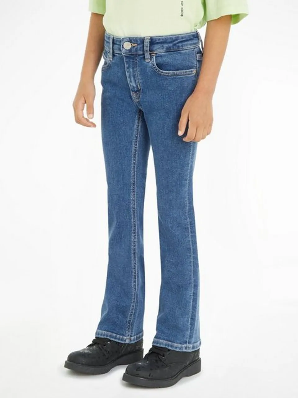Calvin Klein Jeans Schlagjeans FLARE ESS BLUE STRETCH für Kinder bis 16 Jahre