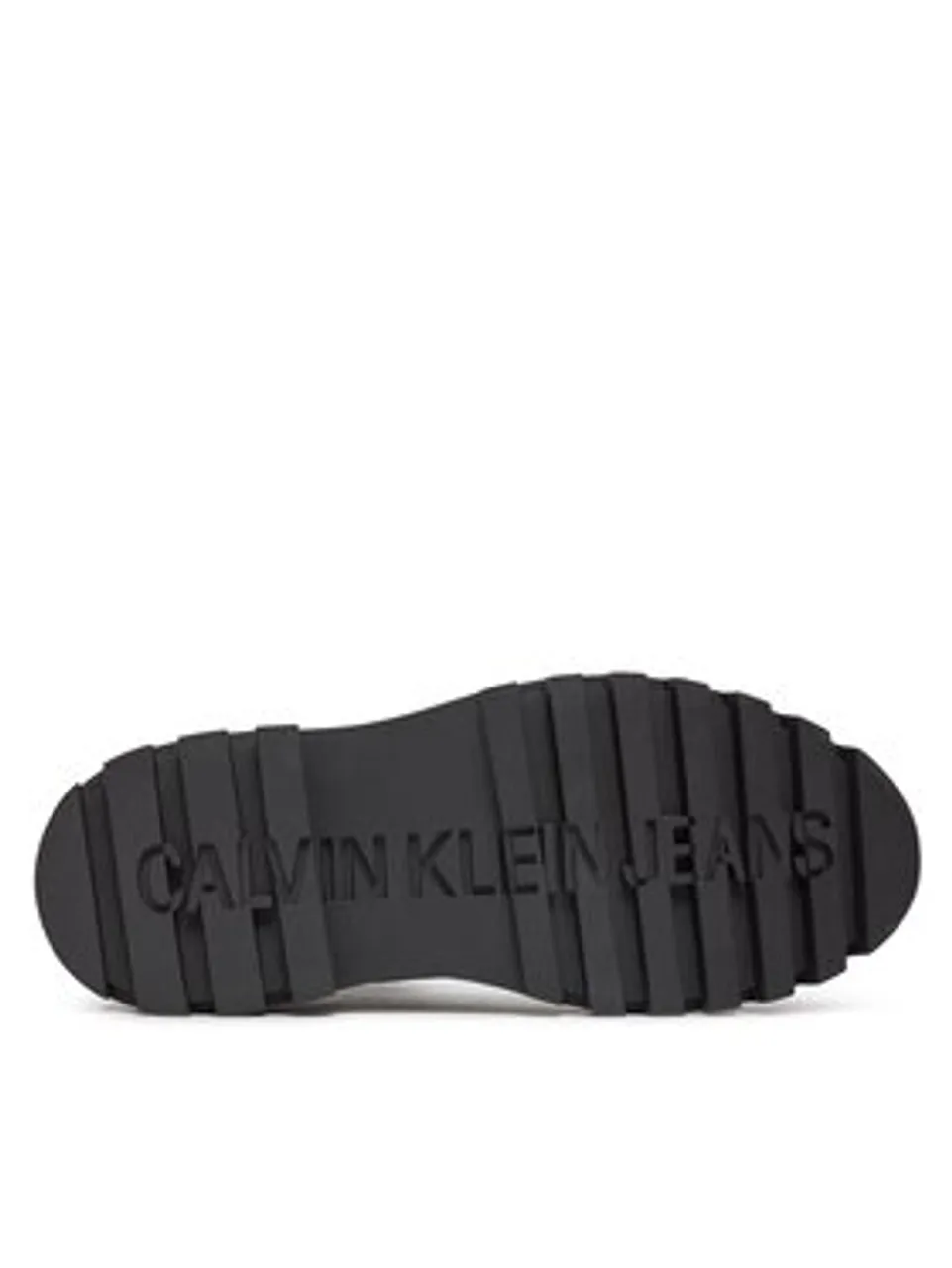 Calvin Klein Jeans Schnürstiefeletten Chunky Boot Laceup Lth Mg Sat YW0YW01285 Schwarz