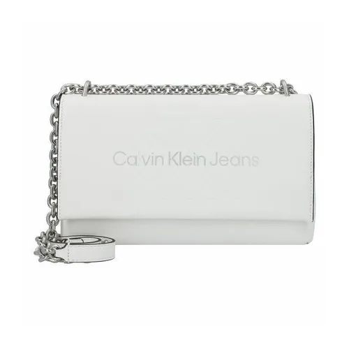 Calvin Klein Jeans Sculpted Umhängetasche 25 cm white-silver logo