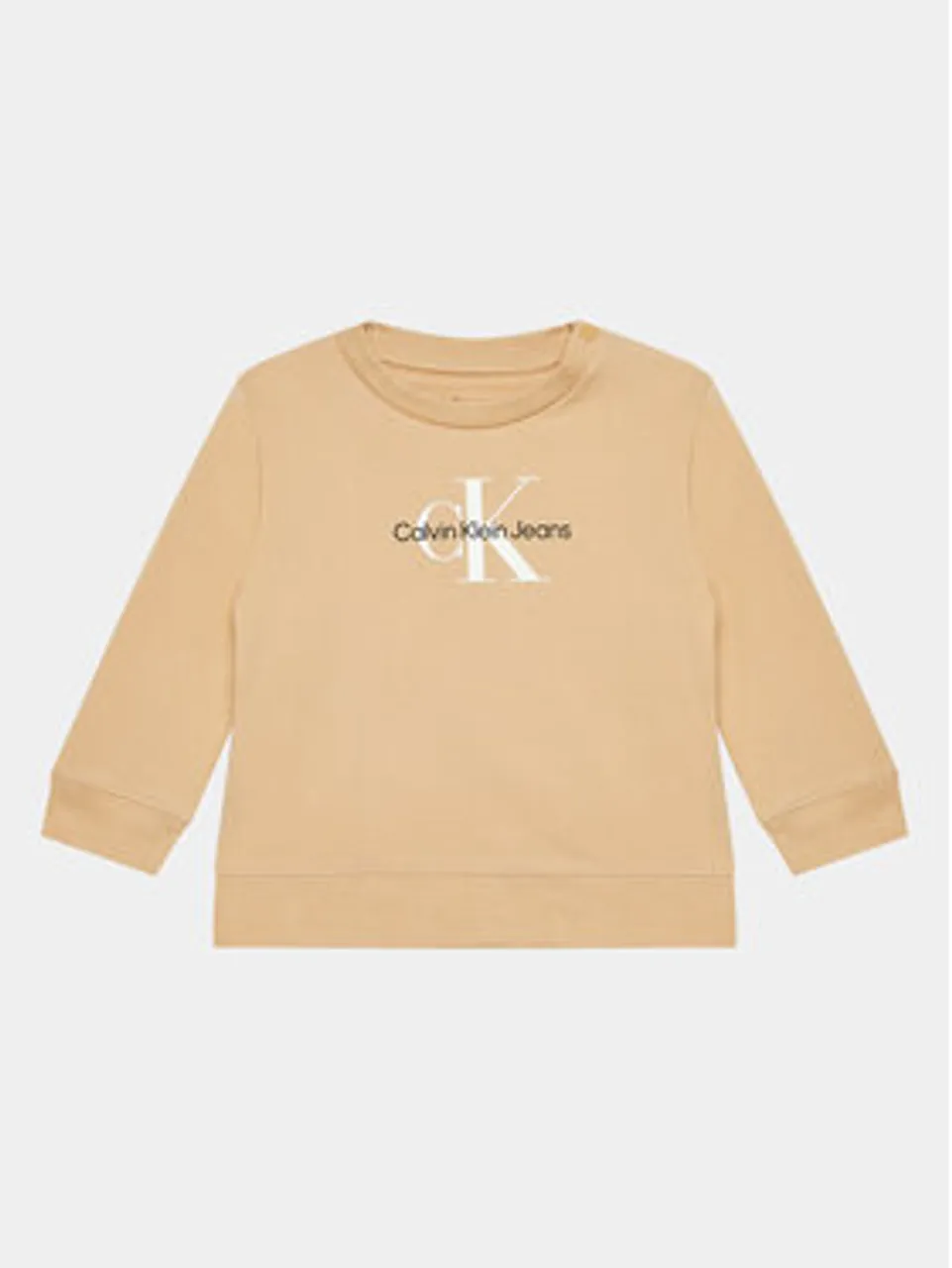 Calvin Klein Jeans Set T-Shirt, Sweatshirt und Hose Monogram Starter IN0IN00011 Beige Regular Fit