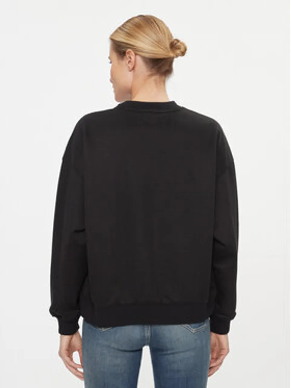 Calvin Klein Jeans Sweatshirt Chenille J20J221729 Schwarz Regular Fit