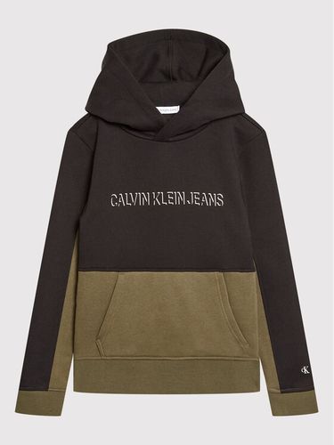 Calvin Klein Jeans Sweatshirt Clr Block IB0IB00997 Schwarz Regular Fit