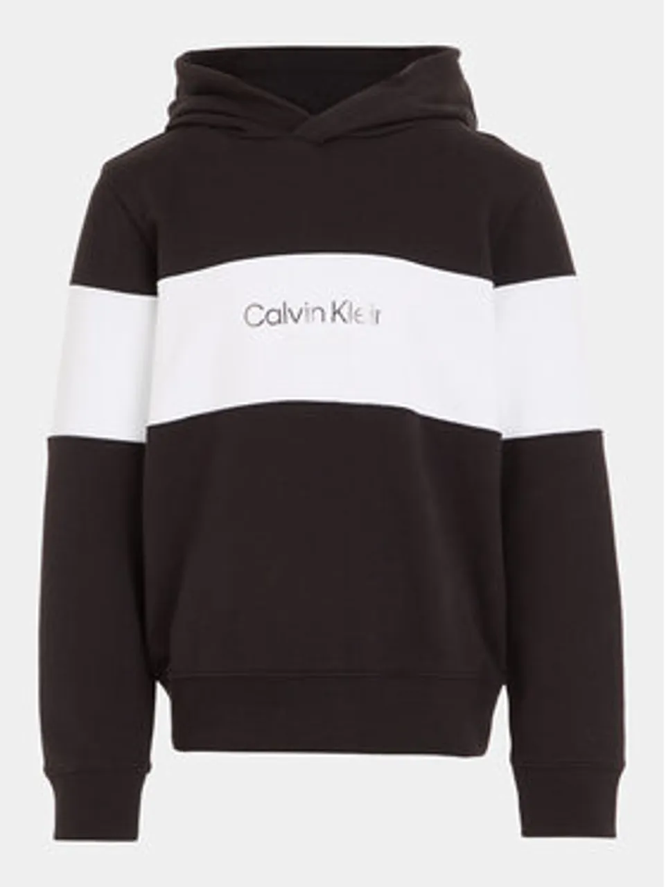 Calvin Klein Jeans Sweatshirt Color Block IB0IB01892 Schwarz Regular Fit