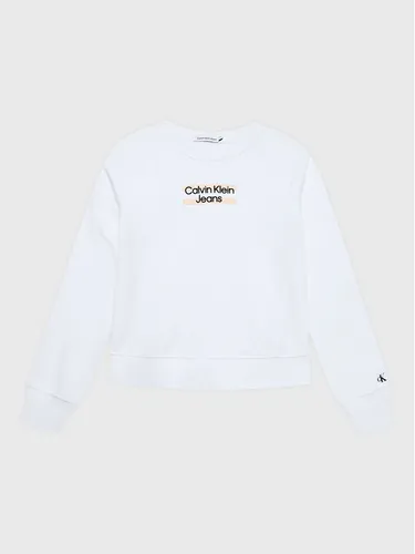 Calvin Klein Jeans Sweatshirt Hero Logo IG0IG01936 Weiß Regular Fit