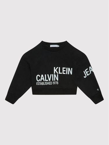 Calvin Klein Jeans Sweatshirt Inst Hero Logo IG0IG01272 Schwarz Regular Fit