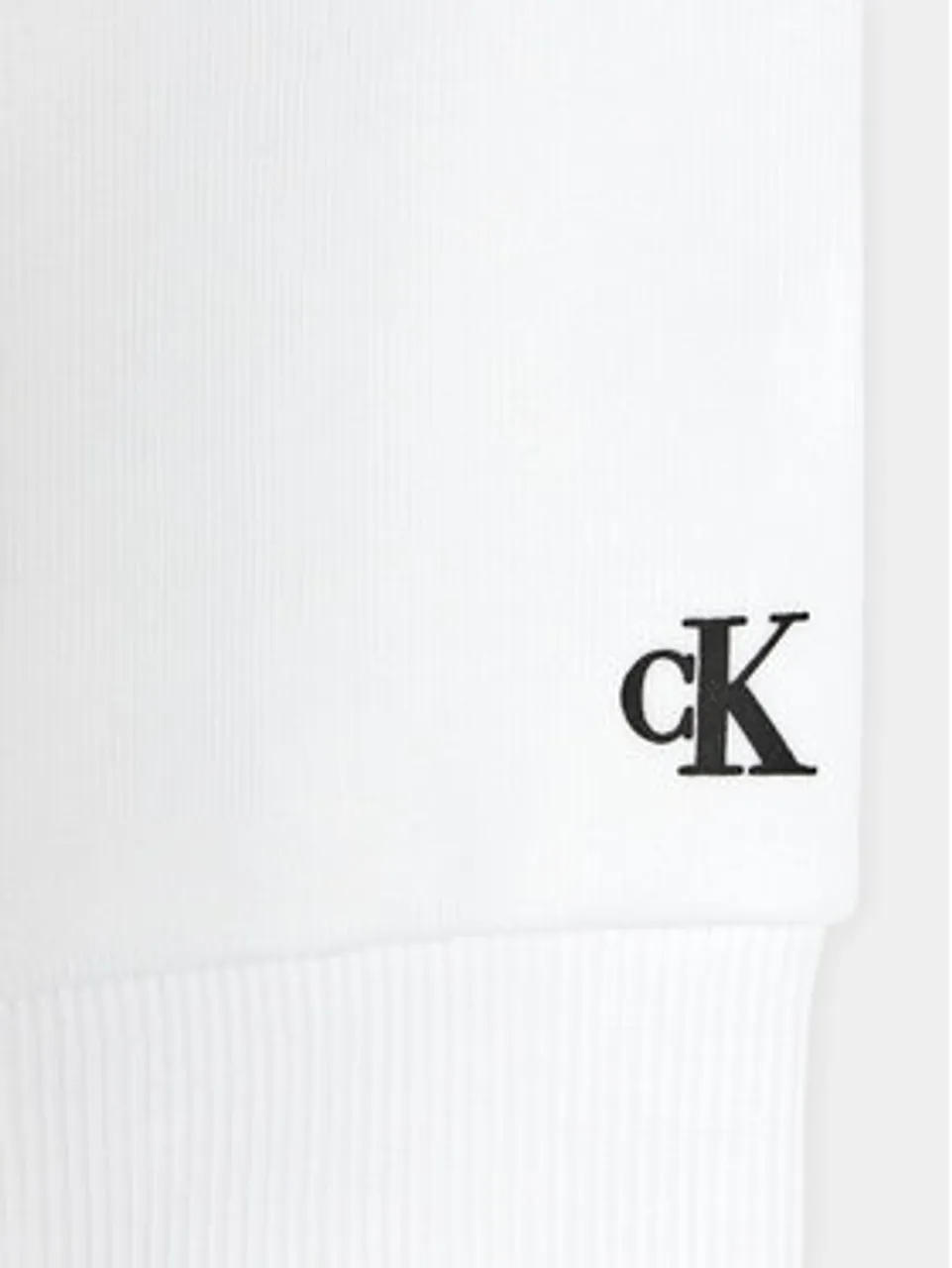 Calvin Klein Jeans Sweatshirt IU0IU00581 D Weiß Regular Fit