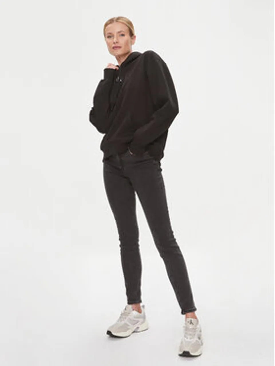 Calvin Klein Jeans Sweatshirt J20J222539 Schwarz Oversize