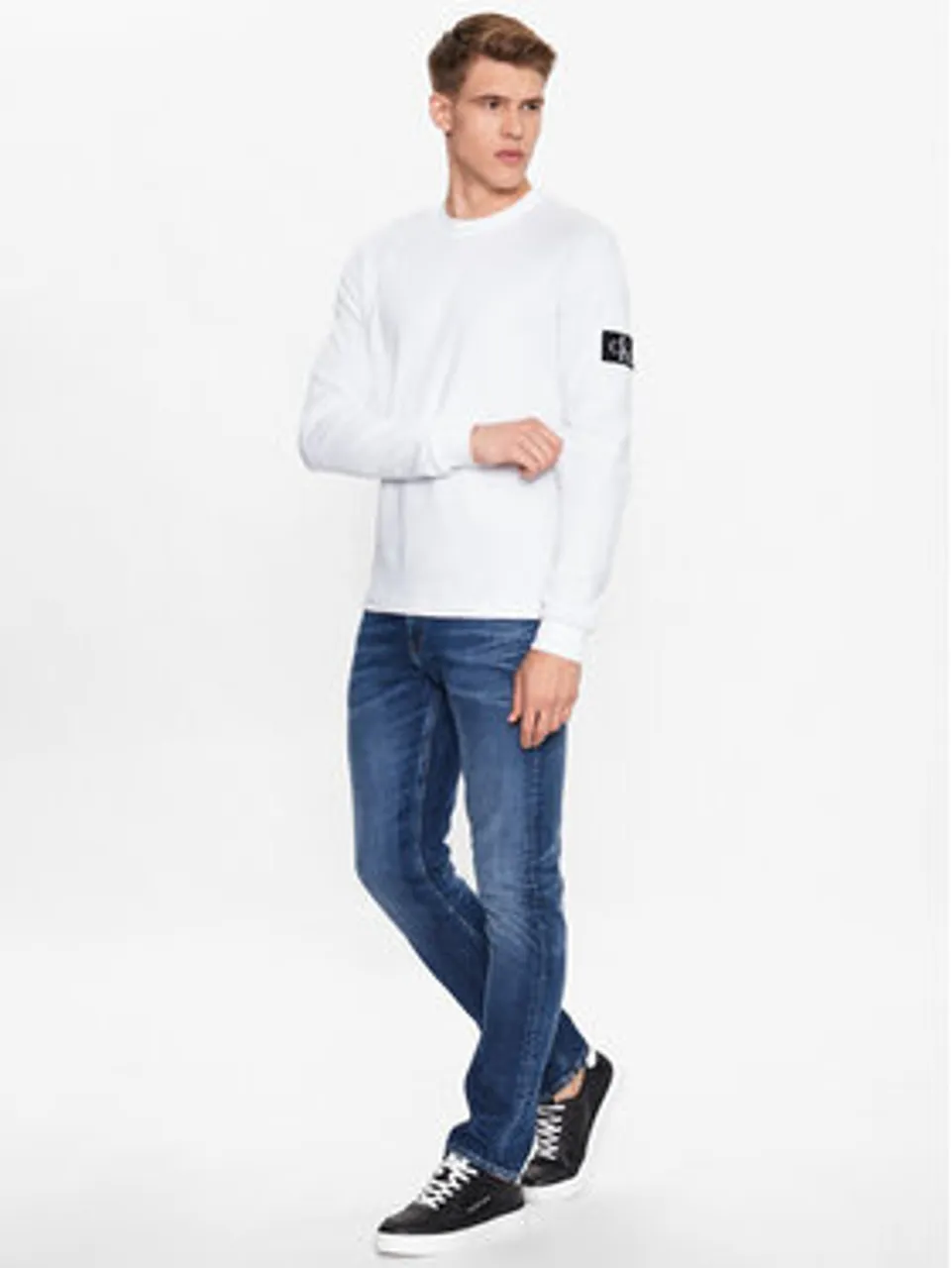 Calvin Klein Jeans Sweatshirt J30J323485 Weiß Regular Fit