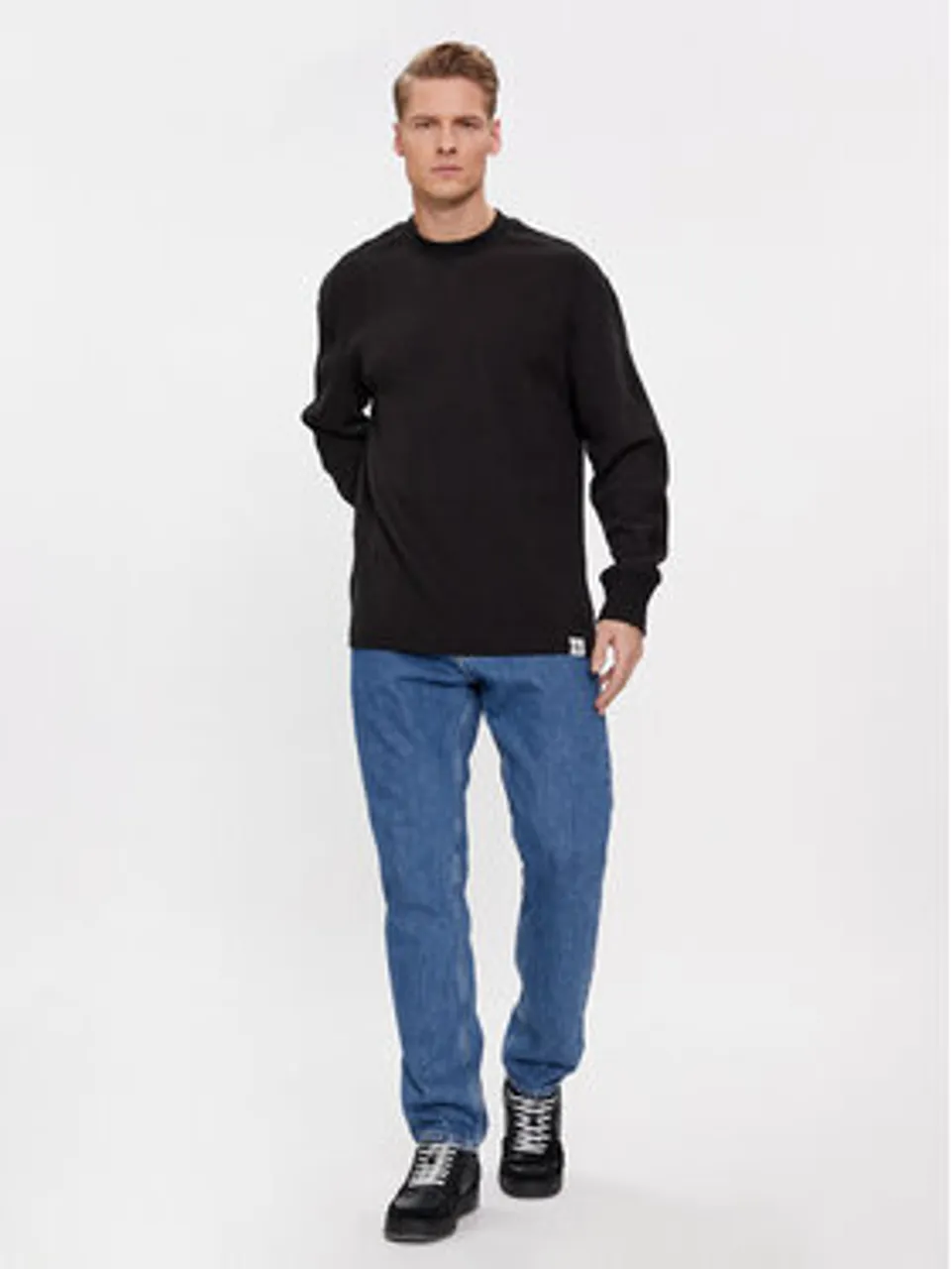 Calvin Klein Jeans Sweatshirt J30J324532 Schwarz Regular Fit