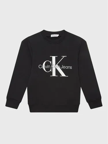 Calvin Klein Jeans Sweatshirt Monogram Logo IU0IU00265 Schwarz Regular Fit