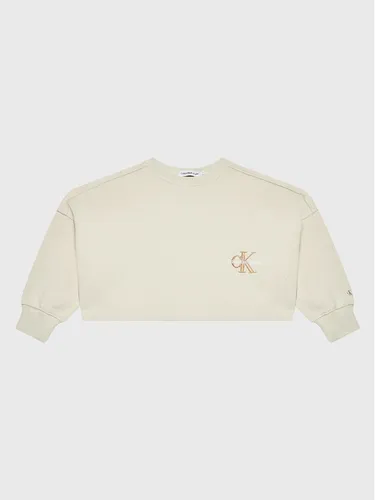 Calvin Klein Jeans Sweatshirt Monogram Off Placed IG0IG01767 Beige Relaxed Fit