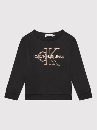 Calvin Klein Jeans Sweatshirt Monogram Outline IG0IG01104 Schwarz Regular Fit