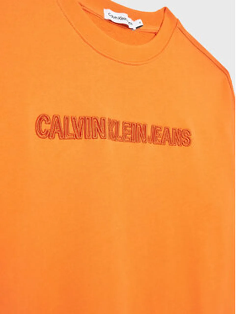 Calvin Klein Jeans Sweatshirt Raised Embro IB0IB01670 Orange Regular Fit