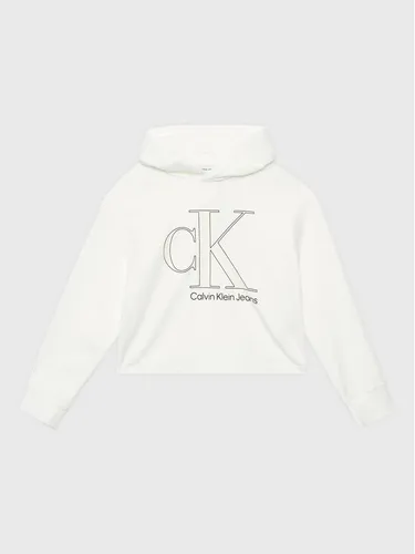 Calvin Klein Jeans Sweatshirt Reveal Monogram IG0IG01934 Weiß Regular Fit