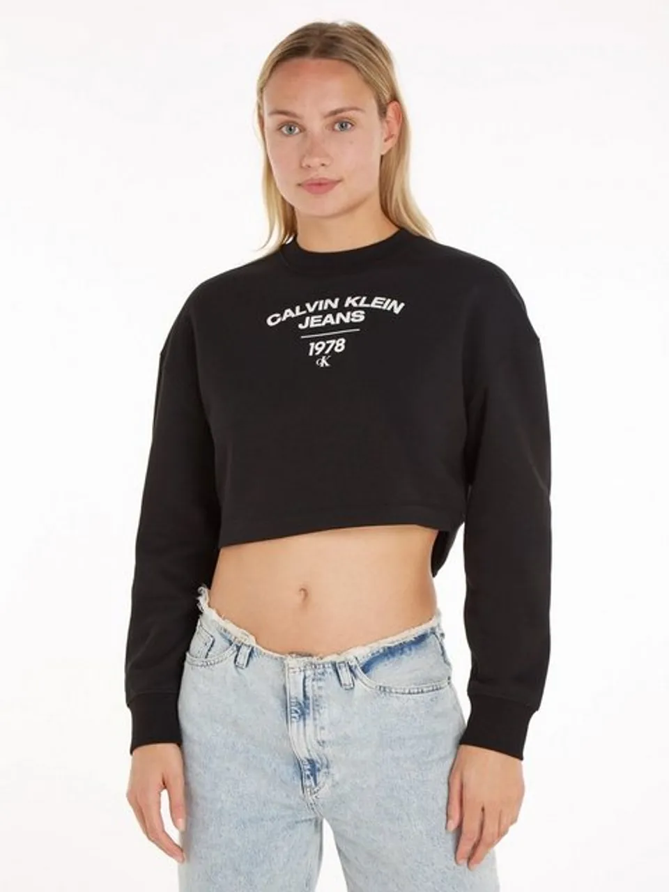 Calvin Klein Jeans Sweatshirt VARSITY LOGO CREWNECK