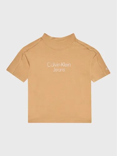 Calvin Klein Jeans T-Shirt IG0IG01787 Braun Regular Fit