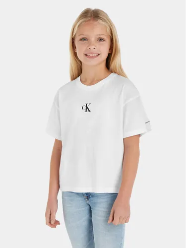 Calvin Klein Jeans T-Shirt IG0IG02136 Weiß Boxy Fit