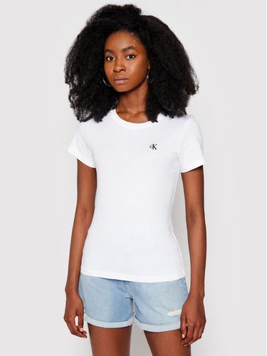 Calvin Klein Jeans T-Shirt J20J212883 Weiß Slim Fit