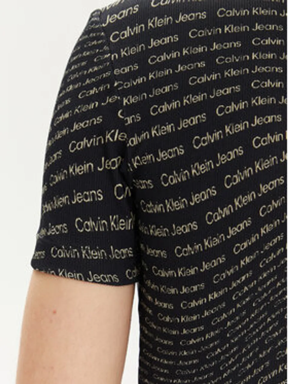 Calvin Klein Jeans T-Shirt J20J223169 Schwarz Slim Fit