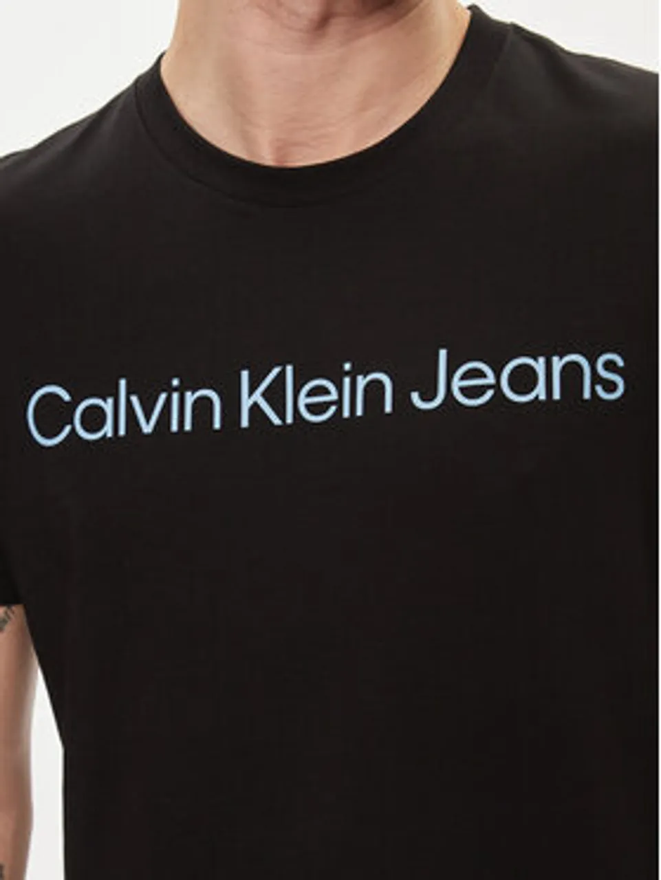 Calvin Klein Jeans T-Shirt J30J322344 Schwarz Slim Fit