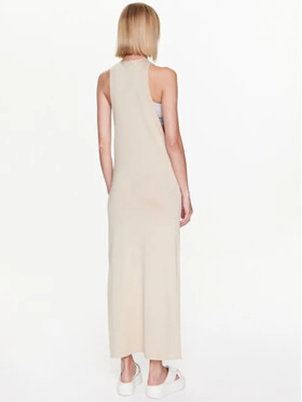 Calvin Klein Kleid für den Alltag K20K205271 Beige Slim Fit - Preise  vergleichen