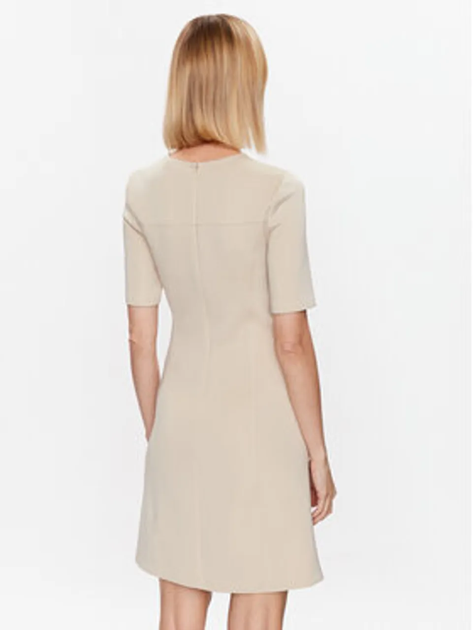 Calvin Klein Kleid für den Alltag K20K205513 Beige Regular Fit