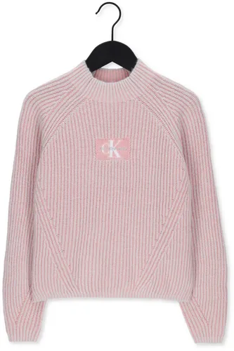 Calvin Klein Mädchen Pullover & Cardigans Duo Colour Monogram Sweater - Rosa