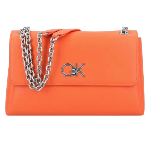CALVIN KLEIN - Re-Lock Schultertasche 26 cm Handtaschen Orange Damen
