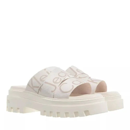 Calvin Klein Sandalen & Sandaletten - Toothy Combat Sandal Webbing - Gr. 39 (EU) - in Creme - für Damen