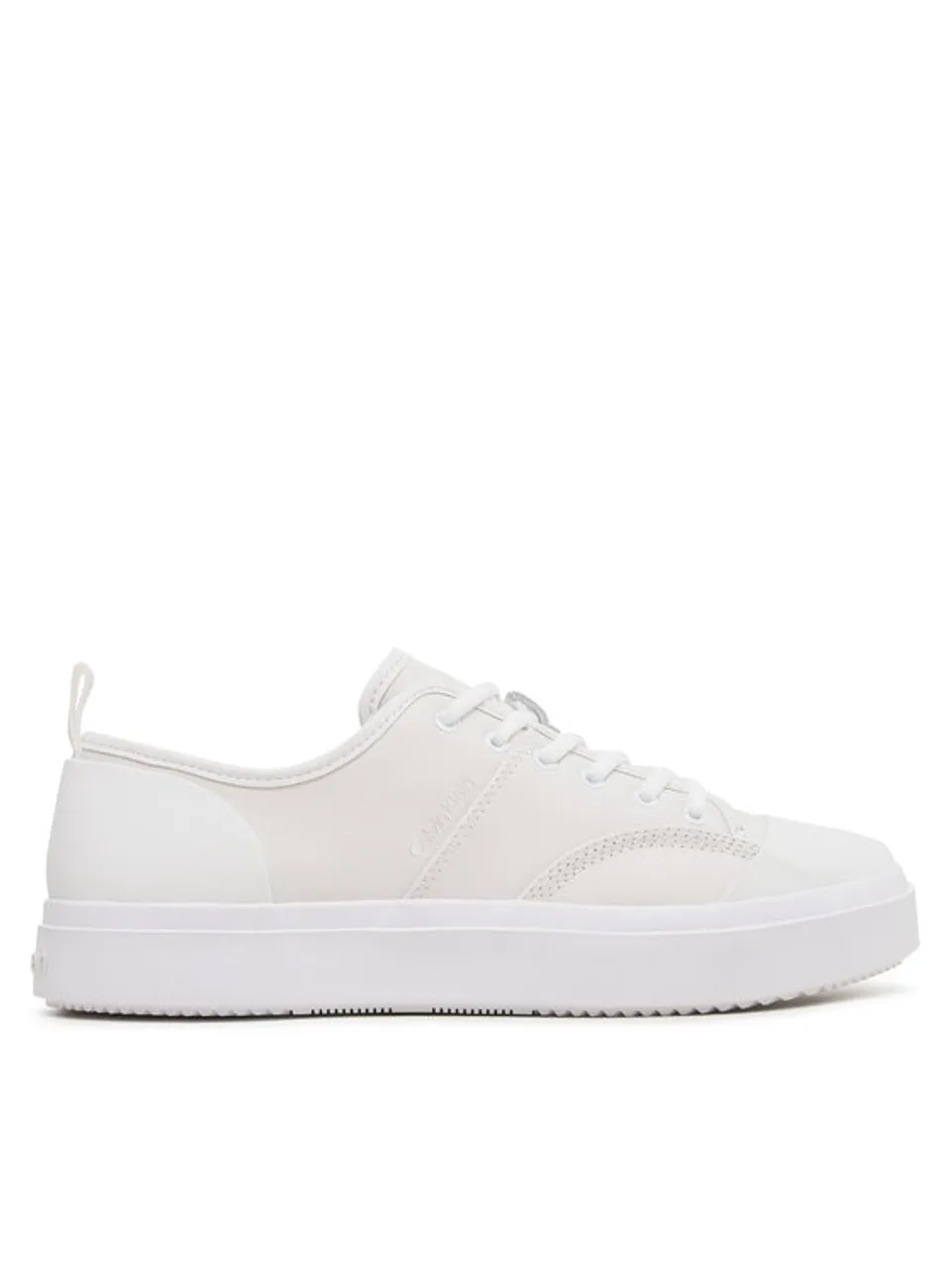Calvin Klein Sneakers aus Stoff Low Top Lace Up Lth HM0HM01045 Weiß