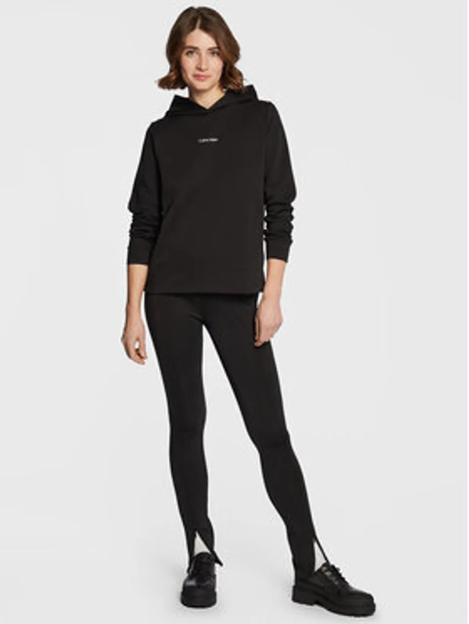 Calvin Klein Sweatshirt Micro Logo K20K205452 Schwarz Regular Fit