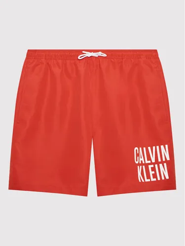 Calvin Klein Swimwear Badeshorts Intense Power KV0KV00006 Rot Regular Fit