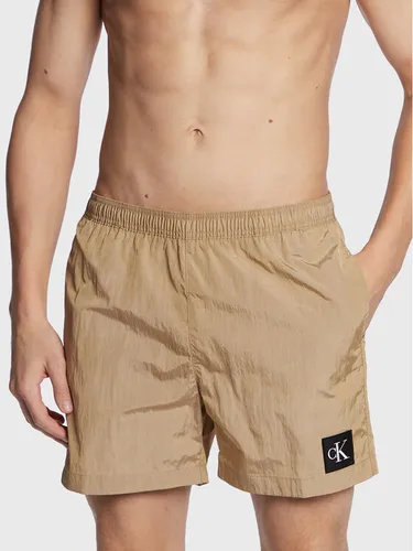 Calvin Klein Swimwear Badeshorts KM0KM00819 Beige Regular Fit