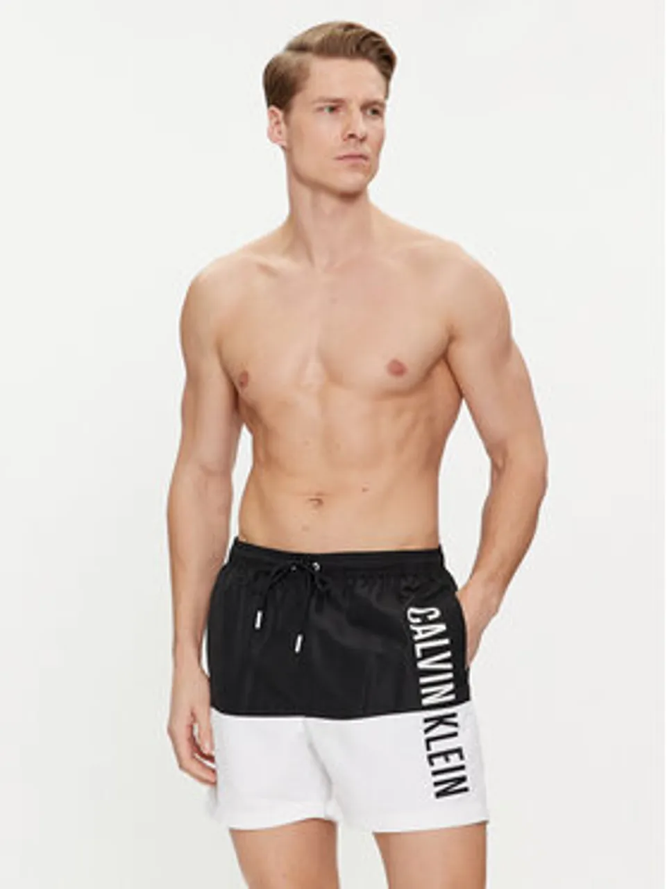 Calvin Klein Swimwear Badeshorts KM0KM00994 Schwarz Regular Fit