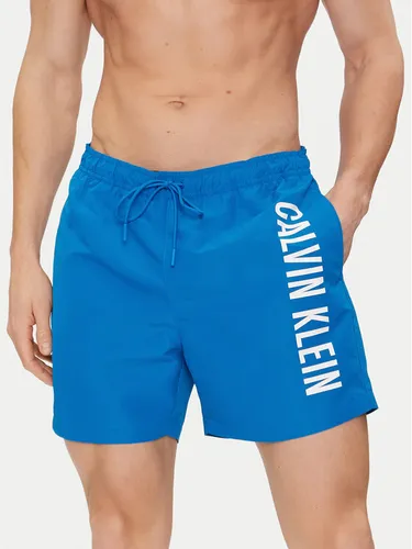 Calvin Klein Swimwear Badeshorts KM0KM01004 Blau Regular Fit
