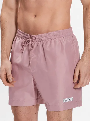 Calvin Klein Swimwear Badeshorts Medium Drawstring KM0KM00812 Rosa Regular Fit