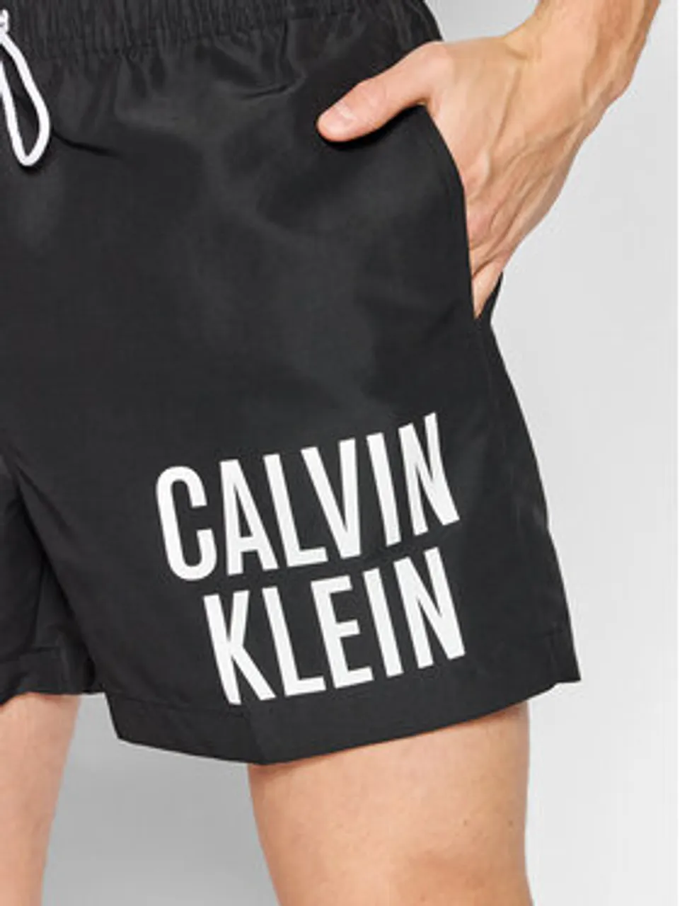Calvin Klein Swimwear Badeshorts Medium KM0KM00739 Schwarz Regular Fit