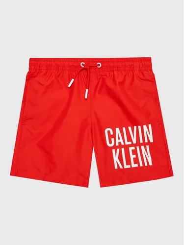 Calvin Klein Swimwear Badeshorts Medium KV0KV00021 Rot Regular Fit