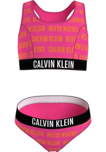 Calvin Klein Swimwear Bustier-Bikini BRALETTE BIKINI SET-PRINT mit Calvin Klein Logoprint