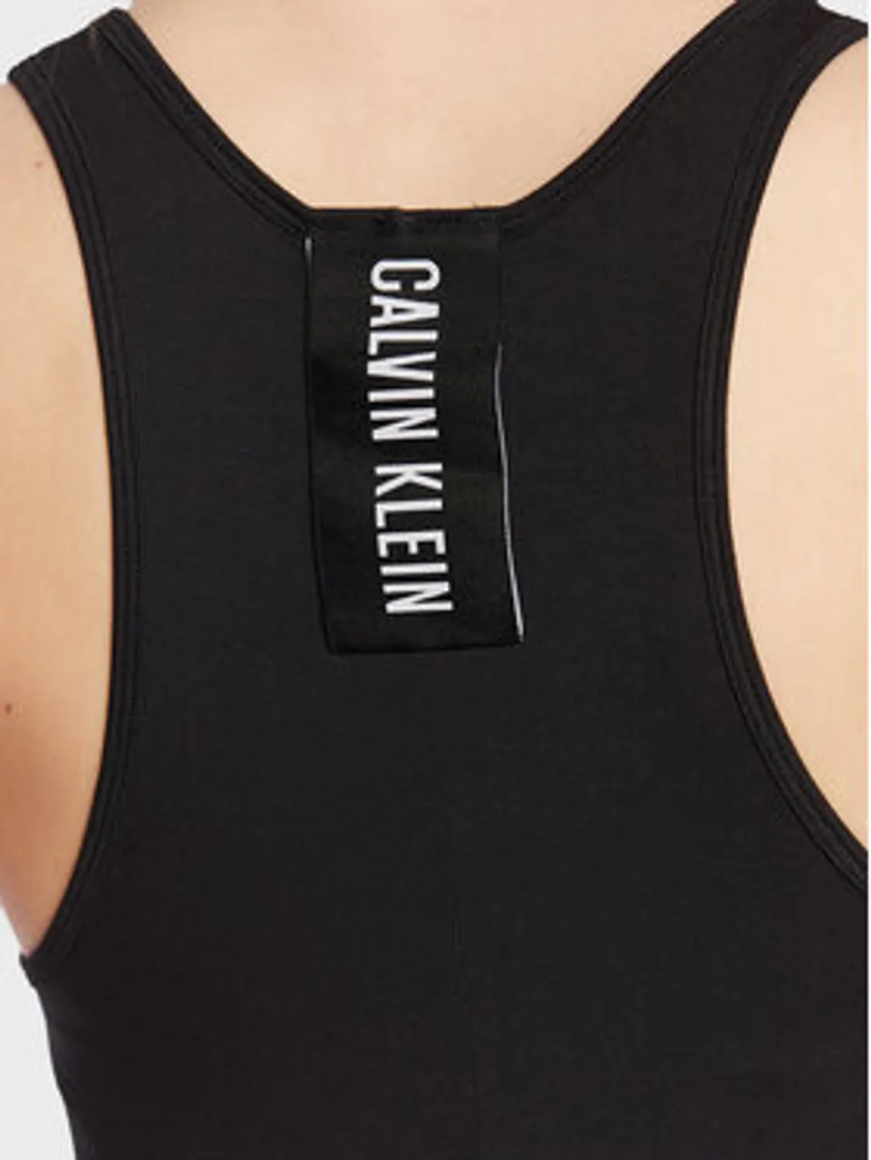 Calvin Klein Swimwear Strandkleid KW0KW02145 Schwarz Slim Fit